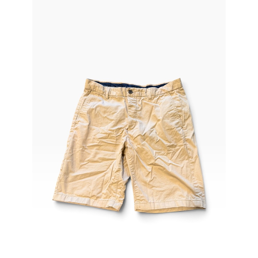 HM Mens Chino Shorts Tan Khaki Cotton Size 36R Casual Summer Twill